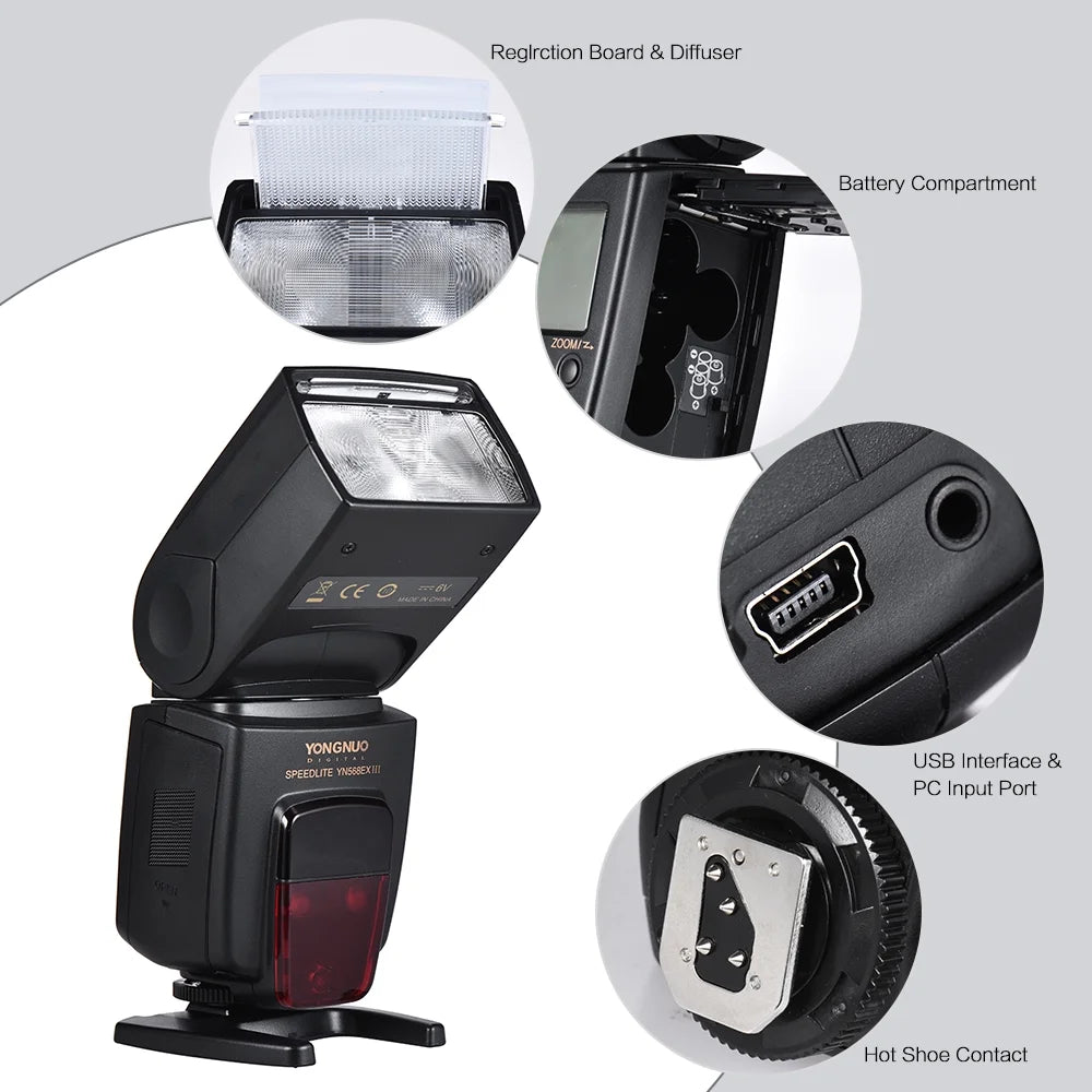 Wireless TTL Slave Flash Speedlite GN58 1/8000s HSS for Nikon DSLR Camera W8462