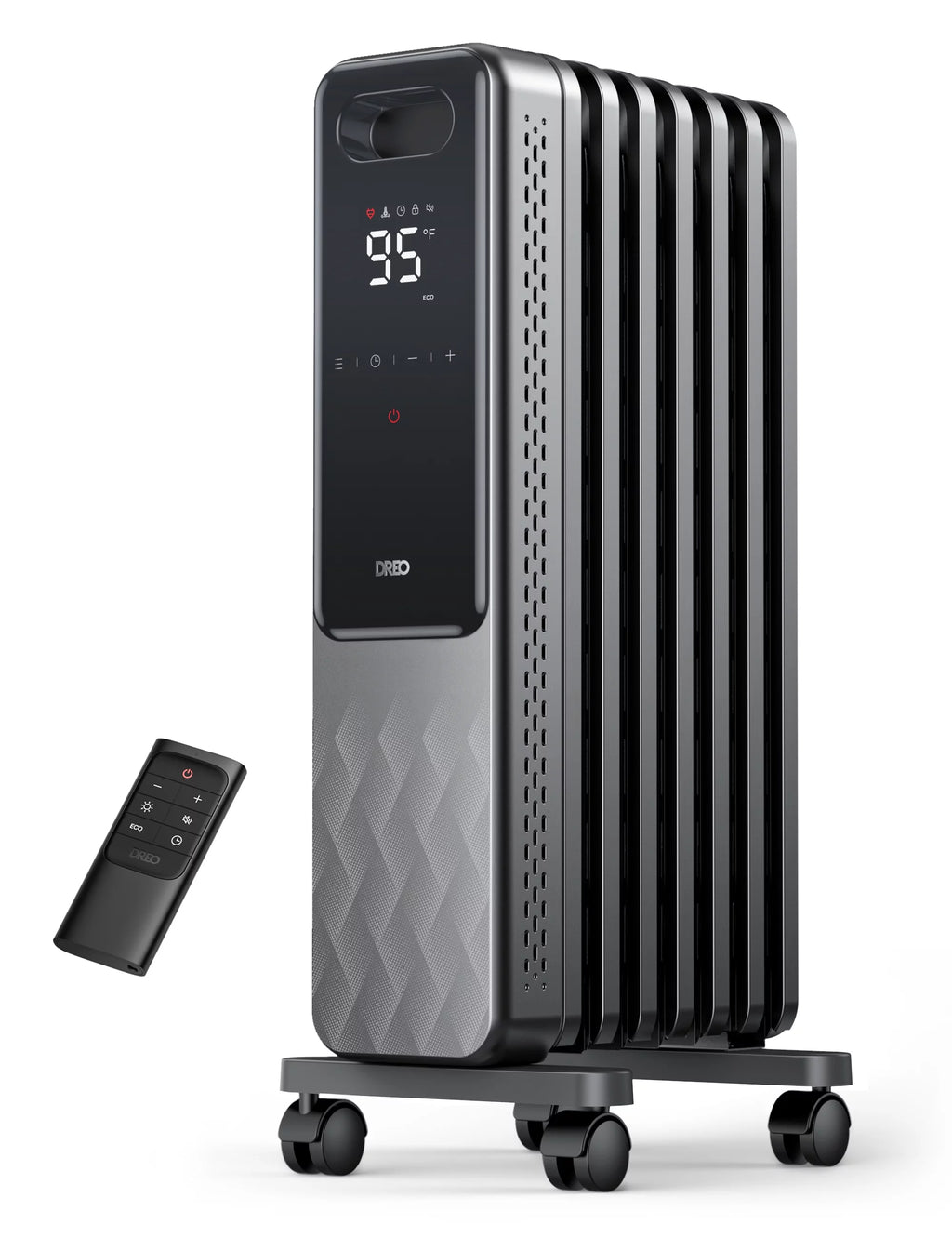 1500W Oil Filled Radiator Heater with Remote F7225