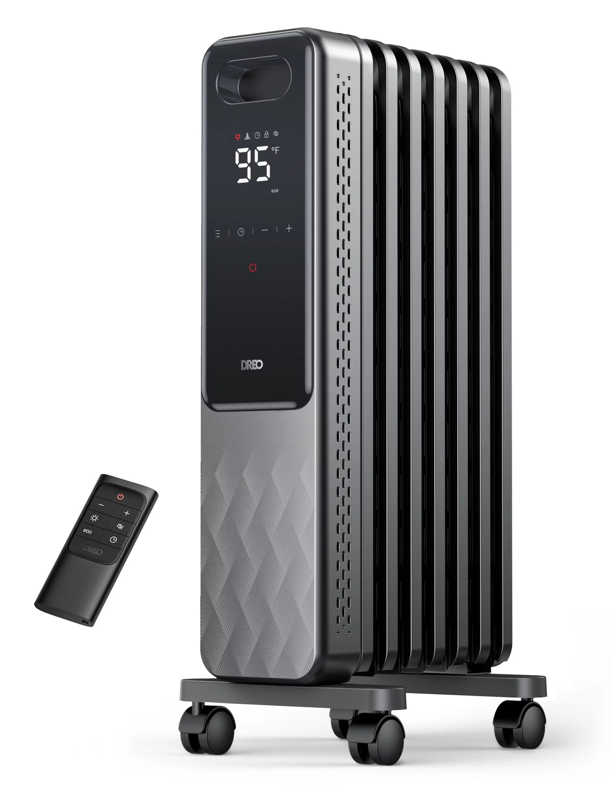 1500W Oil Filled Radiator Heater with Remote F7225