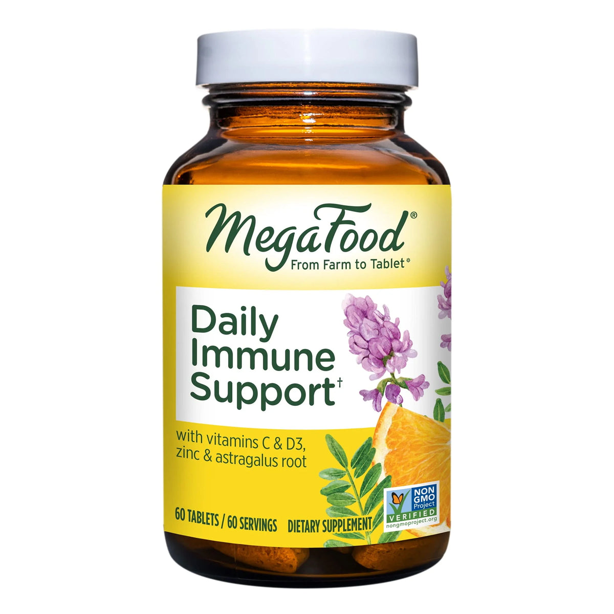 Immune Support Supplement with Vitamin C, Vitamin D, Zinc, 60 Tabs R742639