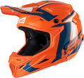 Blue-Orange Motocross Helmet P24495