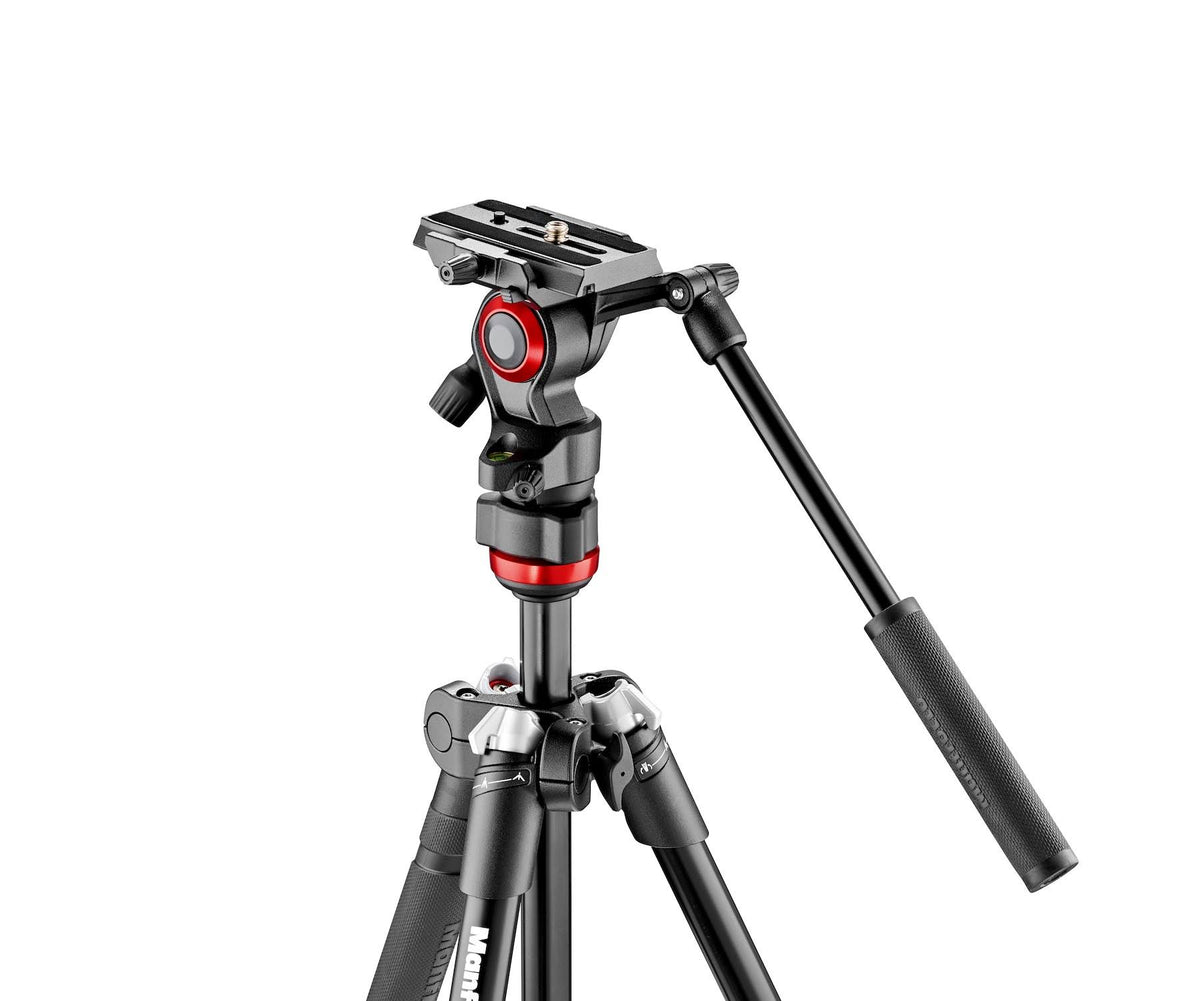 Black Aluminum Tripod Kit with Fluid Video Head Q277