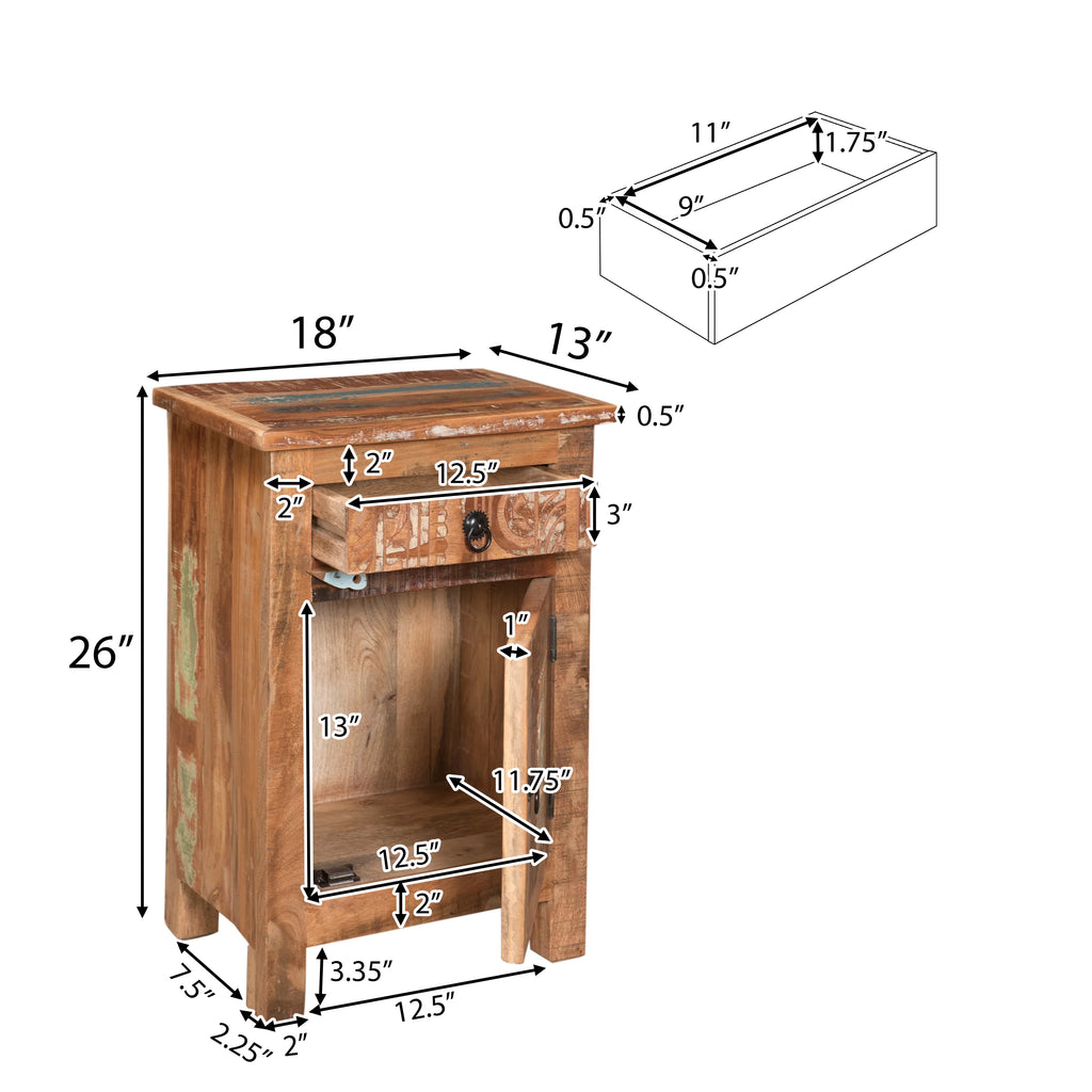 Handcrafted End Table T936501