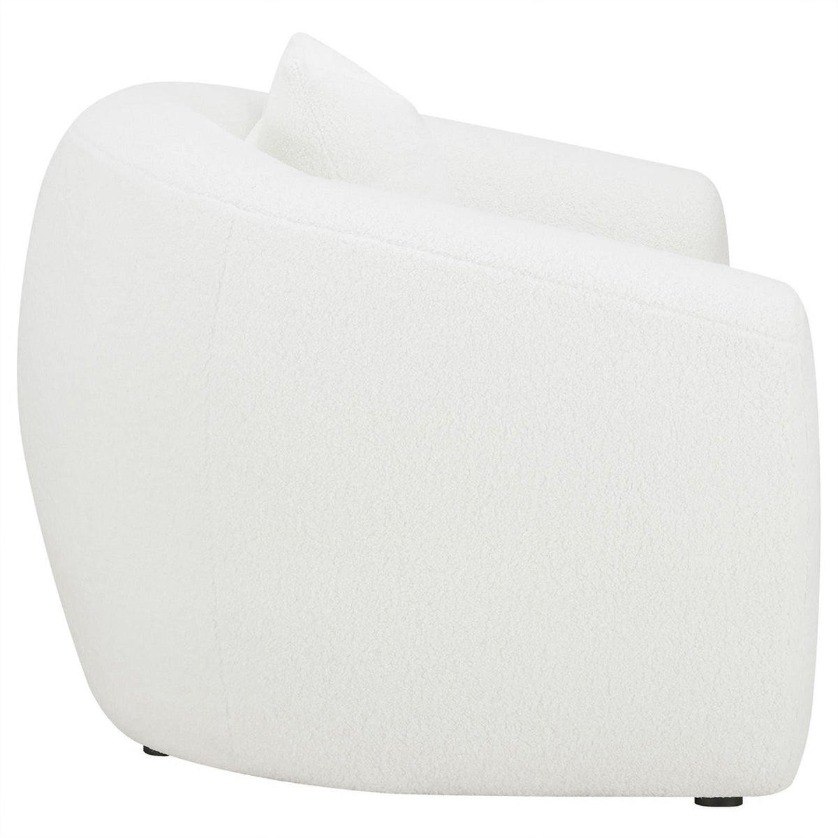 White Fabric Upholstered Tight Back Chair W708255