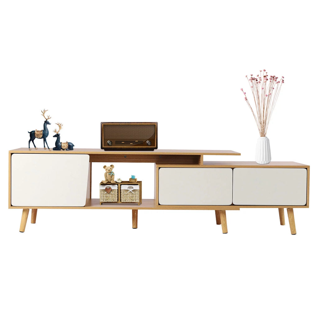 MDF TV Stand with 3 Storage Cabinets J1242