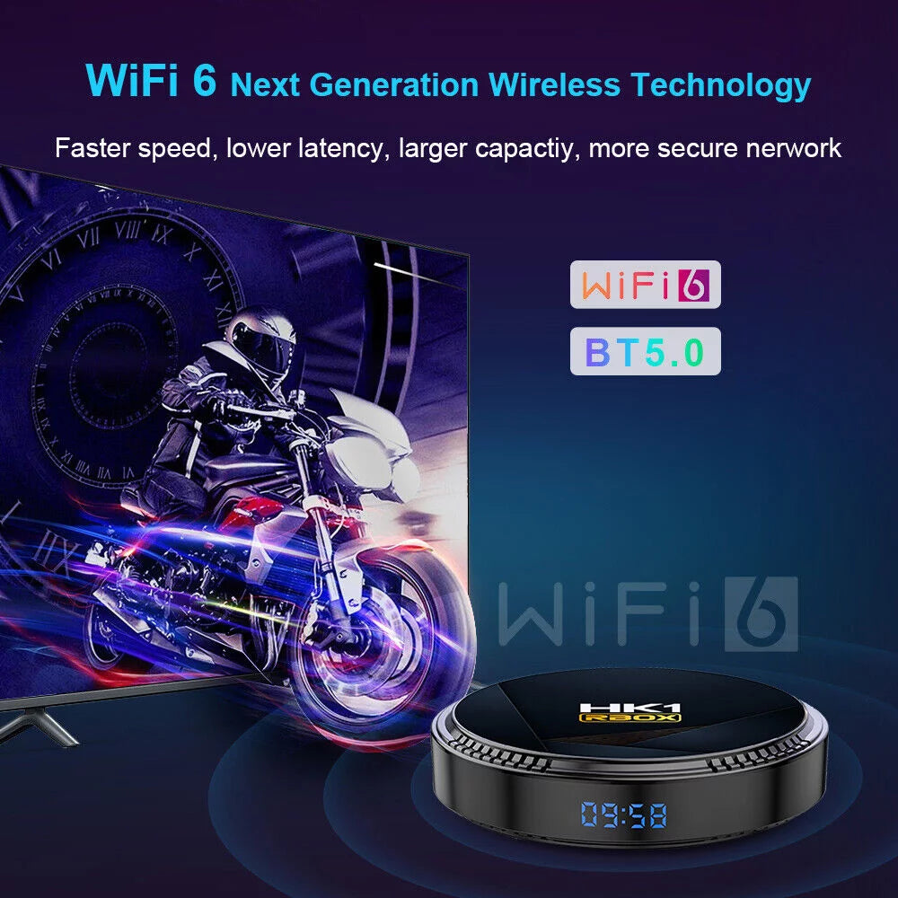 Android 12.0 4+32GB Ultra HD 6K HDR WiFi TV Streamer Player U27711