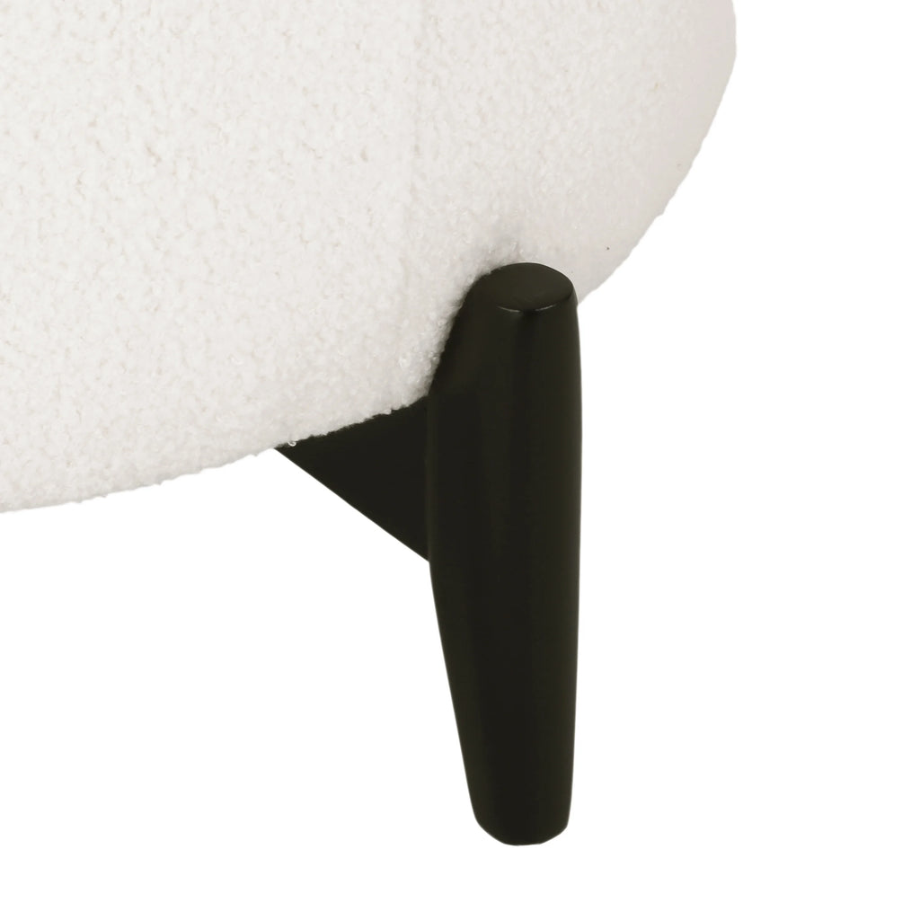 Contemporary Boucle Upholstered Club Chair P9217
