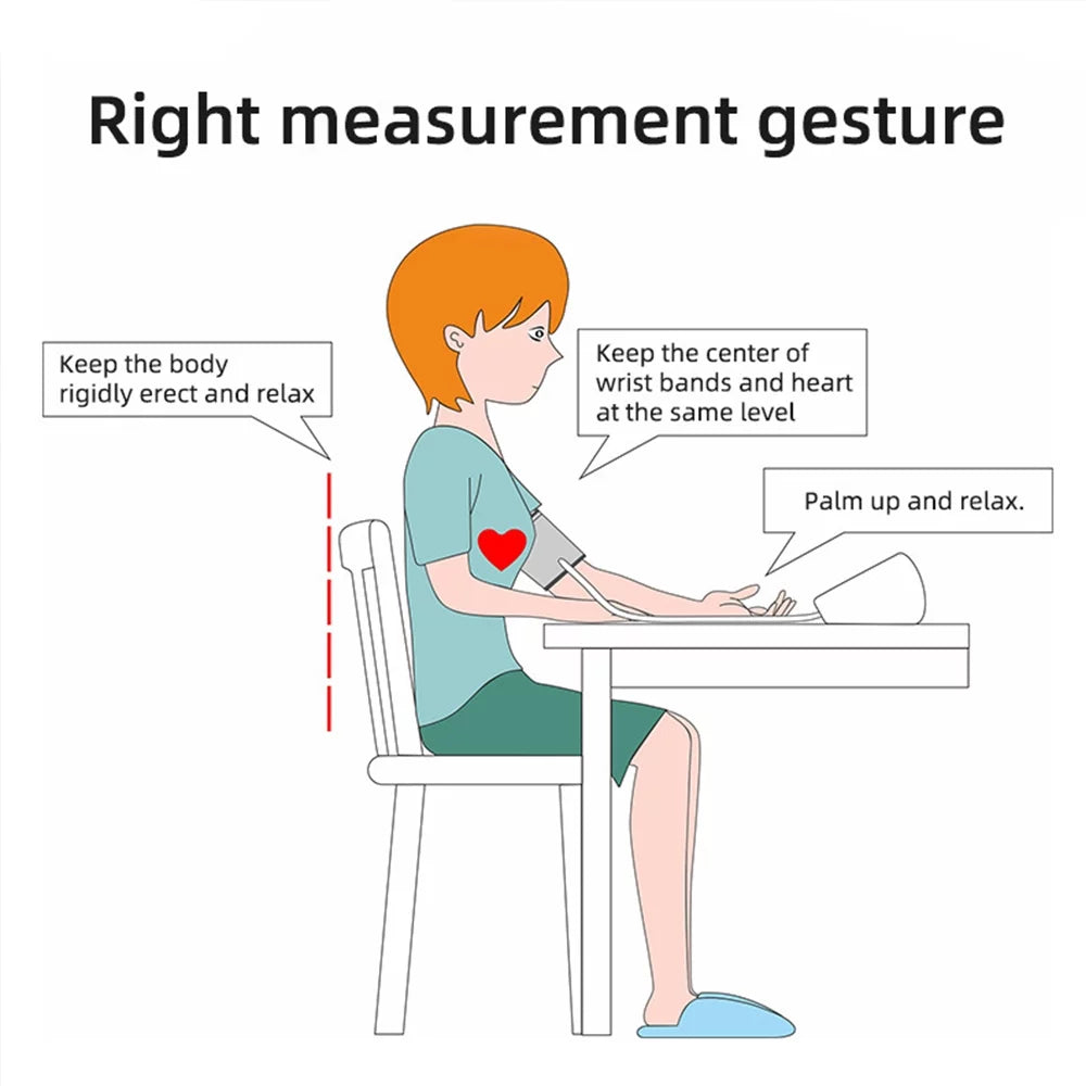 Automatic Digital Blood Pressure Monitor with Adjustable Cuff H387