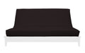 Black Chenille Texture Futon Cover G760