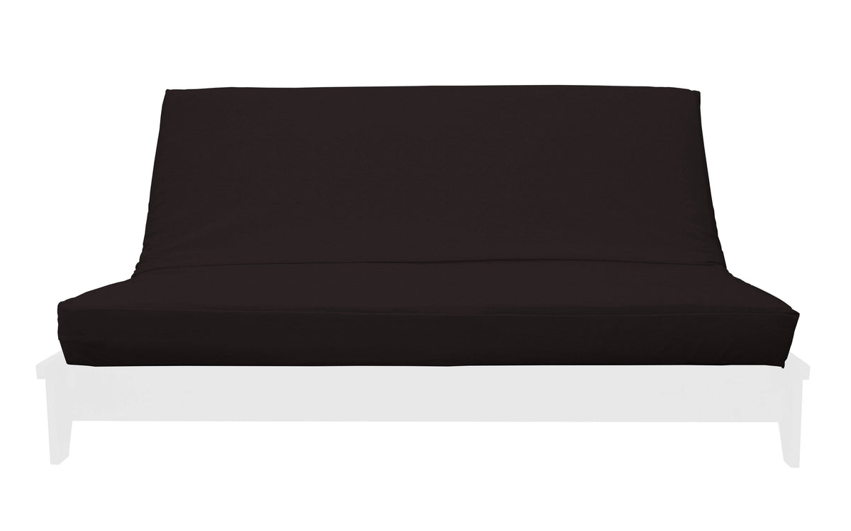 Black Chenille Texture Futon Cover G760