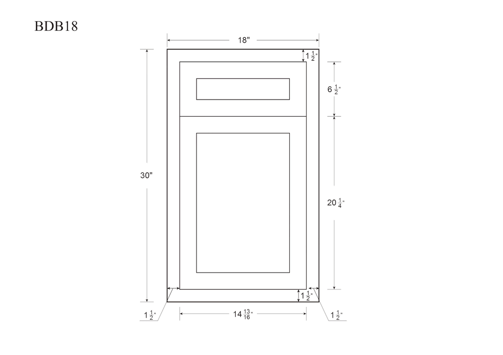 21 inch Wide Base Cabinet Snow White Inset Shaker Single Door Single Drawer Unassembled D60729