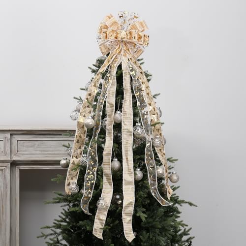 Artificial Christmas Tree Topper Bow U66194