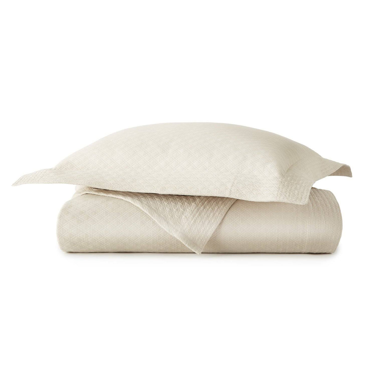Flax Matelassé Coverlet - Full/Queen I837979