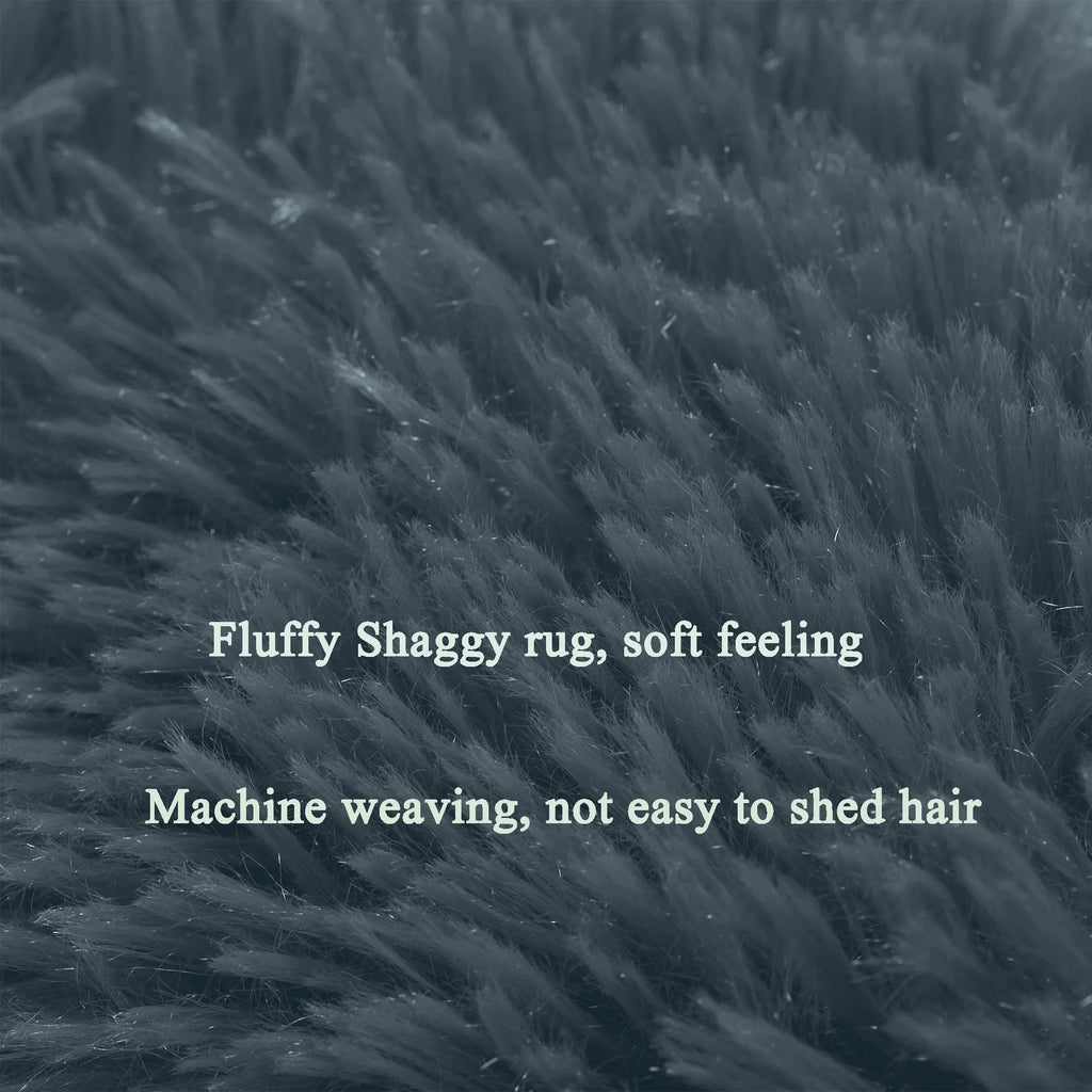 Black/Gray/Blue/Red Shaggy Area Rugs I7313