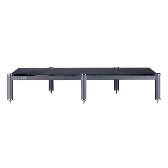 Clear Glass Shelf with Black Poles K45236