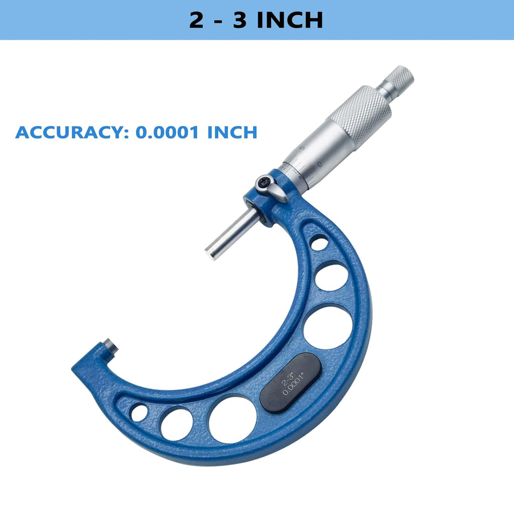 Outside Micrometer Set 0-4 / 0.0001 with Padded Case E514032