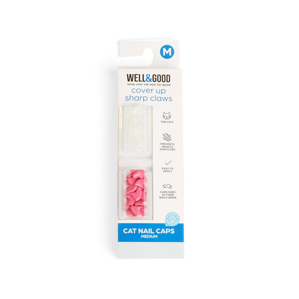 Clear Pink Cat Nail Caps W251172