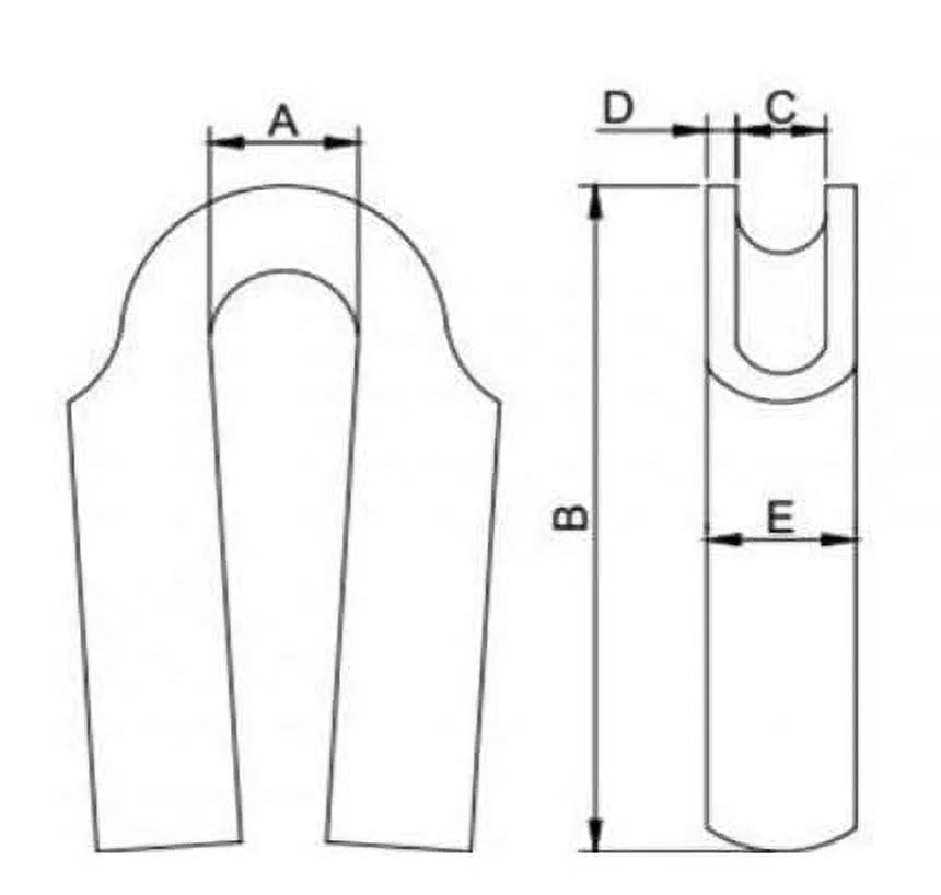 10-Pack 316 Stainless Steel Wire Rope Thimble G689
