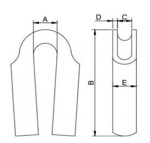 10-Pack 316 Stainless Steel Wire Rope Thimble G689