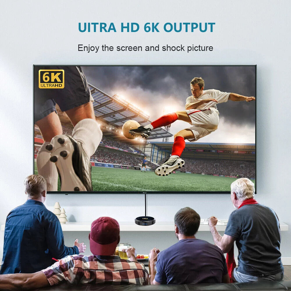Android 12.0 4+32GB Ultra HD 6K HDR WiFi TV Streamer Player U27711