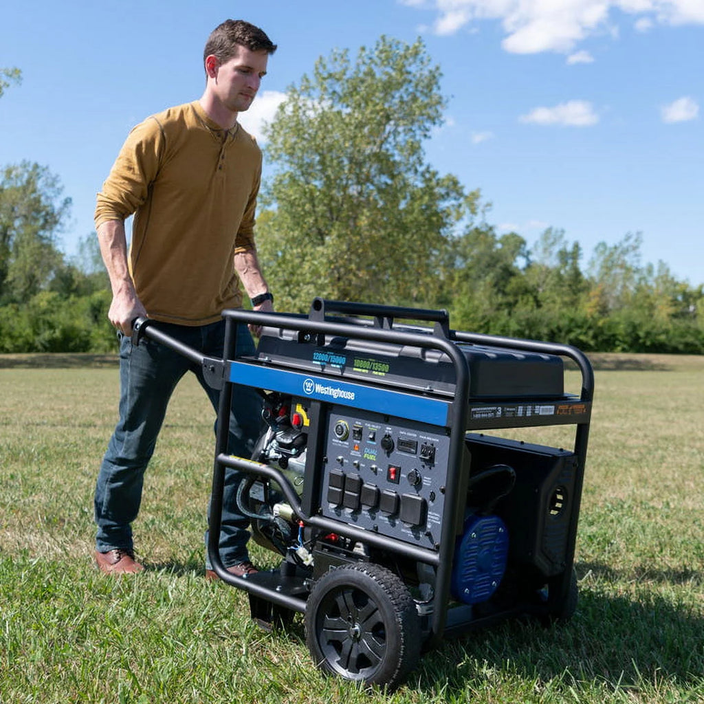 15,000 Peak Watt Dual Fuel Portable Generator D929