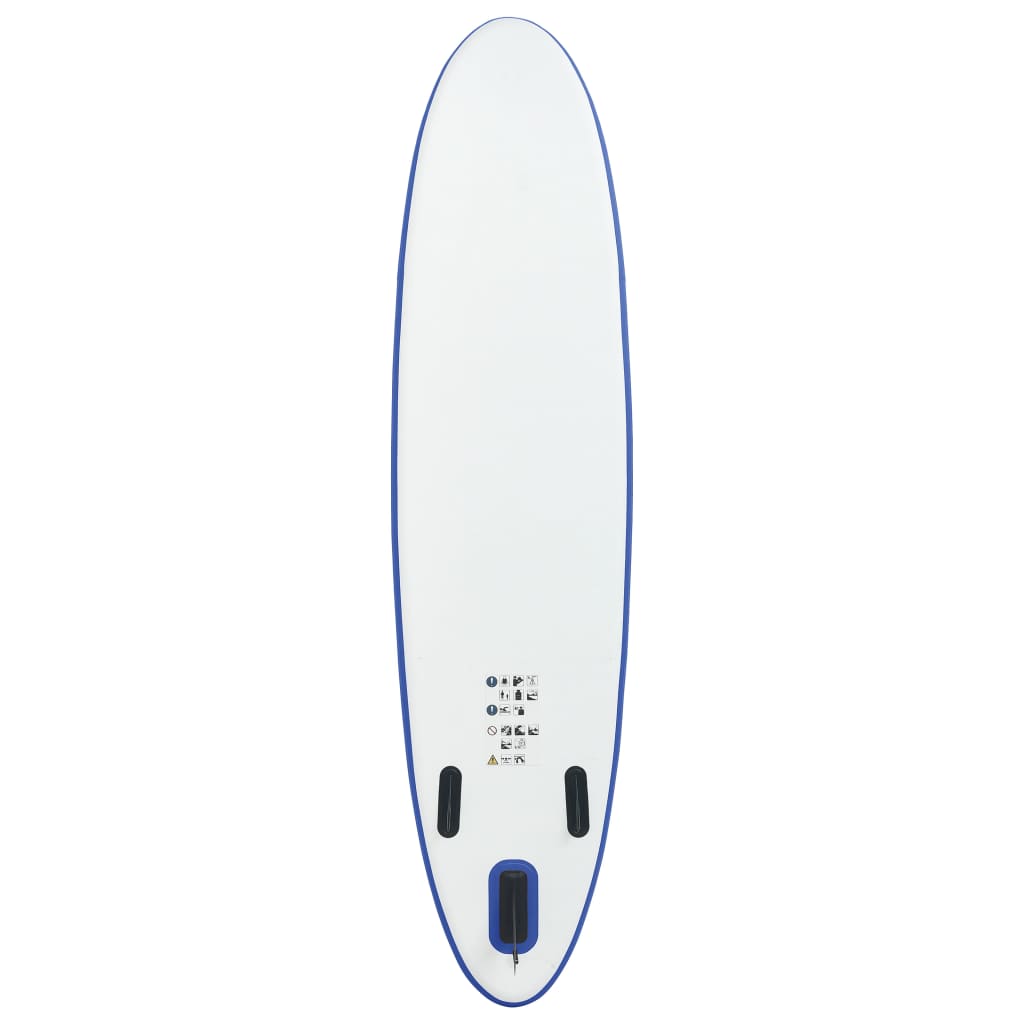 Blue and White Inflatable Paddle Board Set P82166