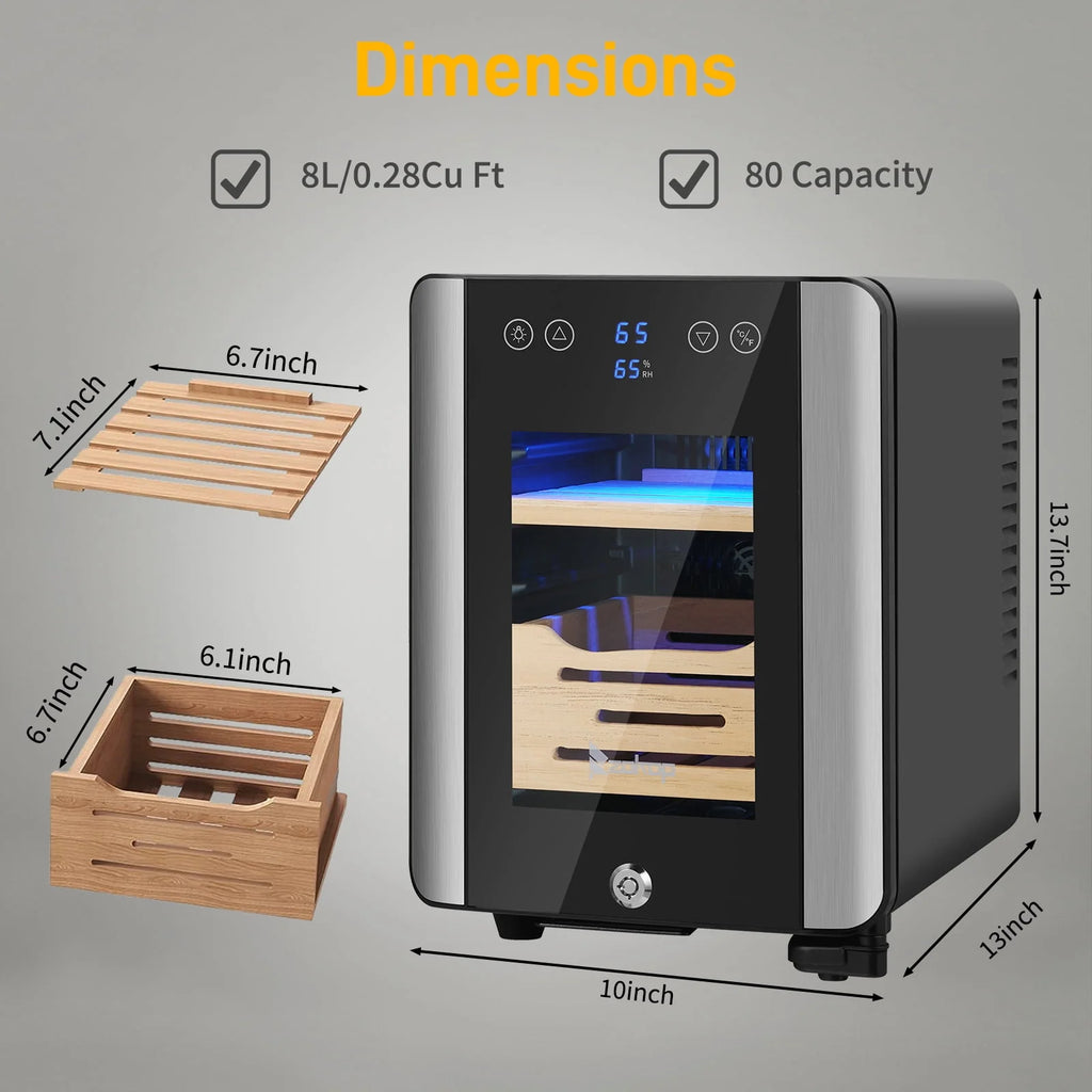 25L Electric Cigar Humidor with Digital Hygrometer C6954