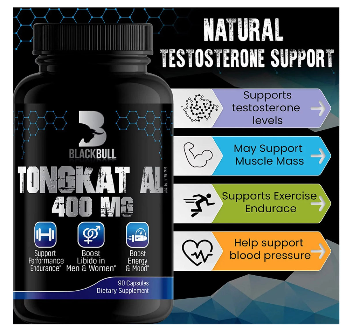 Tongkat Ali Extract 400 Mg 90 Capsules O87293