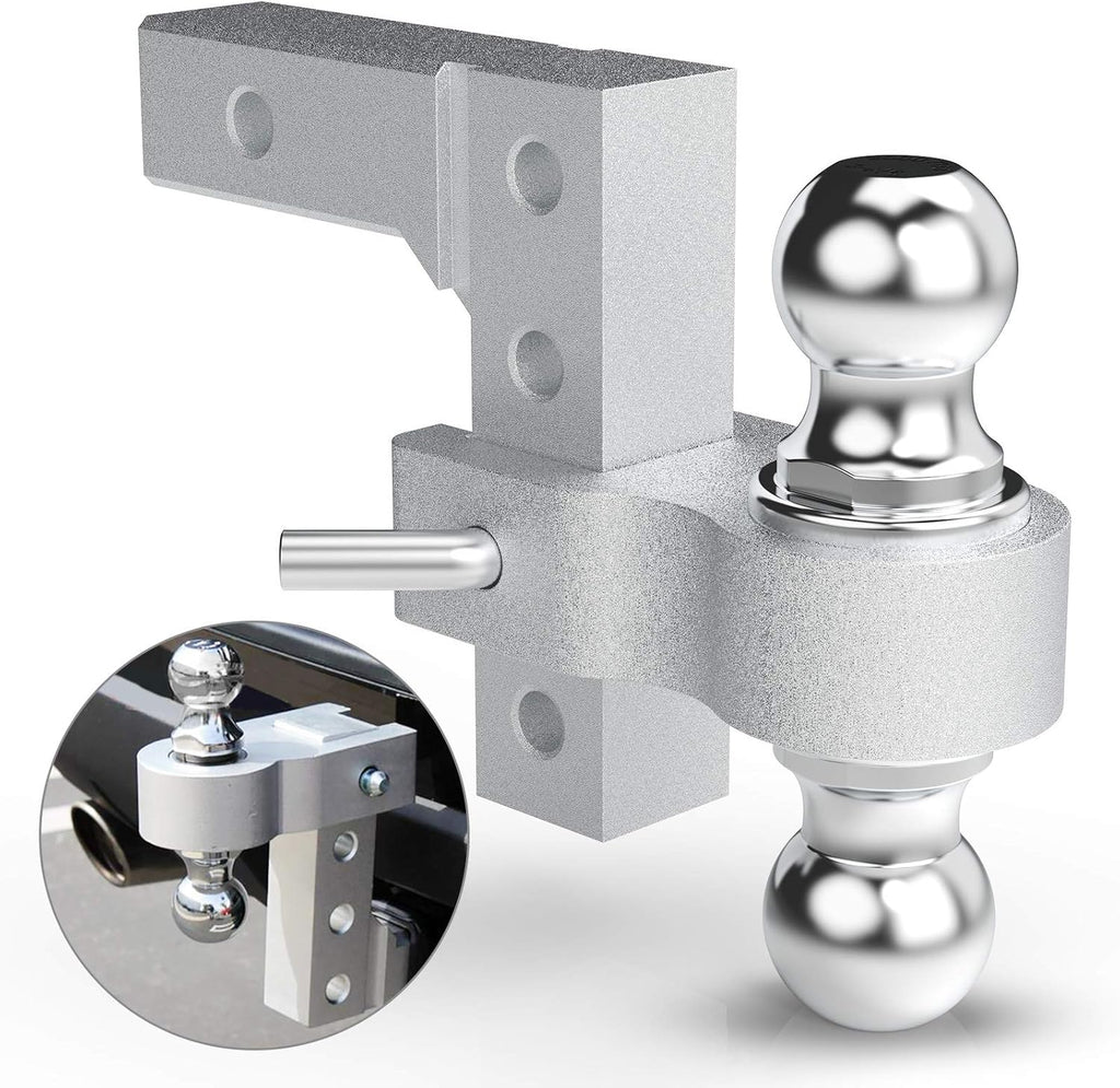 Adjustable Trailer Hitch Dual Ball Mount 5,000 LBS Capacity A572621