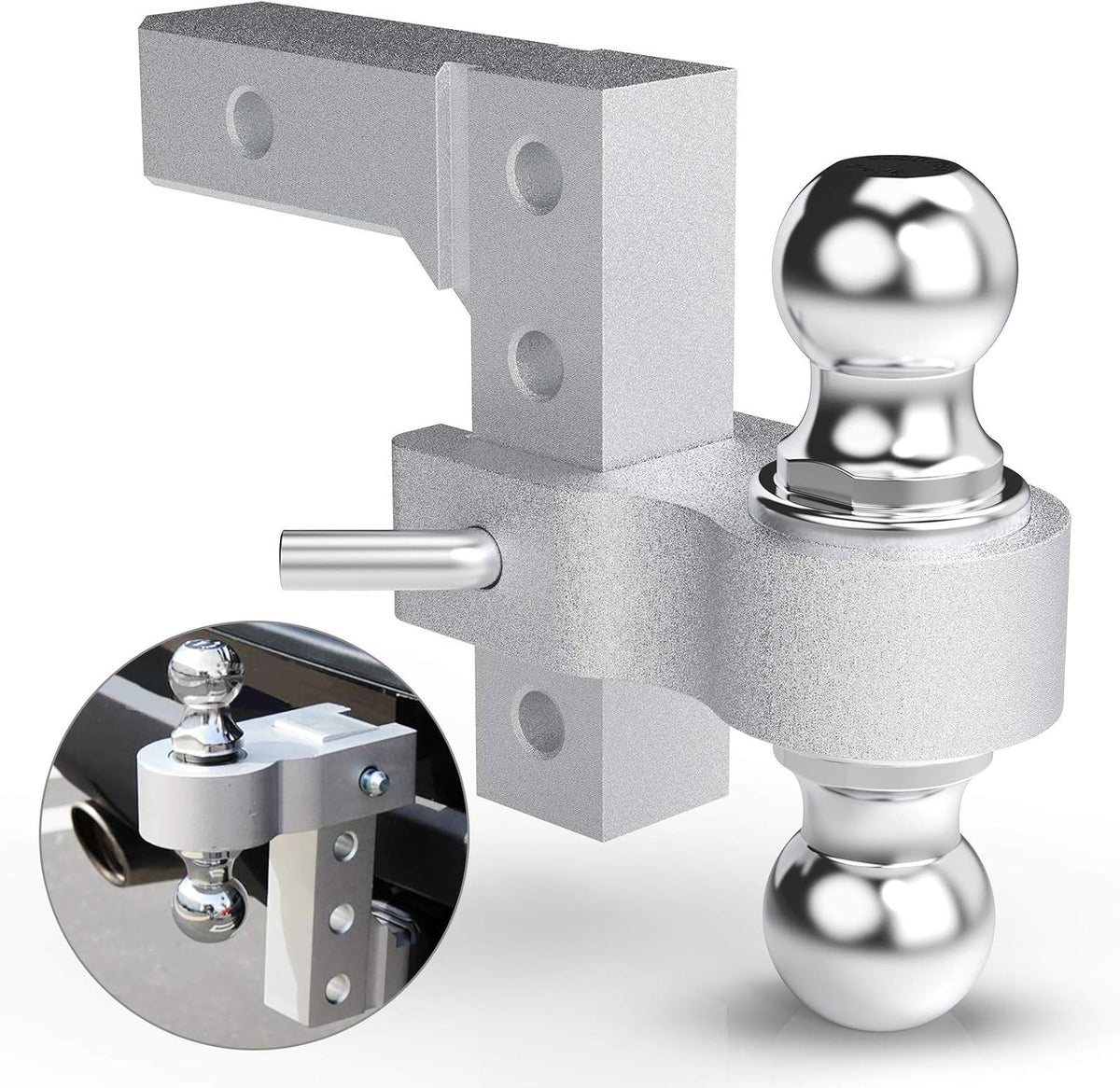 Adjustable Trailer Hitch Dual Ball Mount 5,000 LBS Capacity A572621