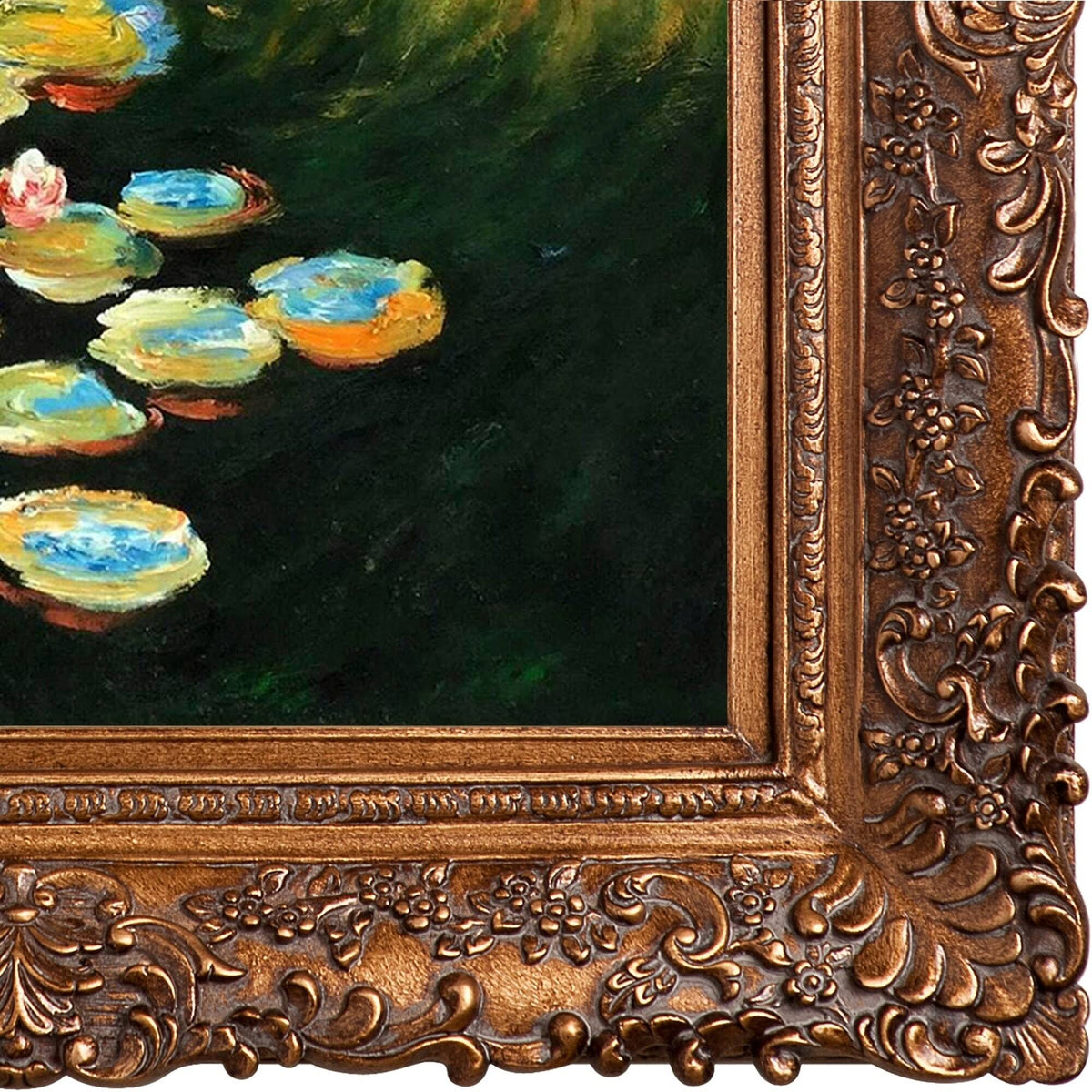 Water Lilies with Gold Frame X552780