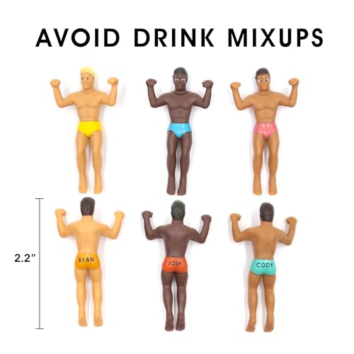 Drinking Buddies Drink Markers, Wine Glass Charms (6 Count) N86575