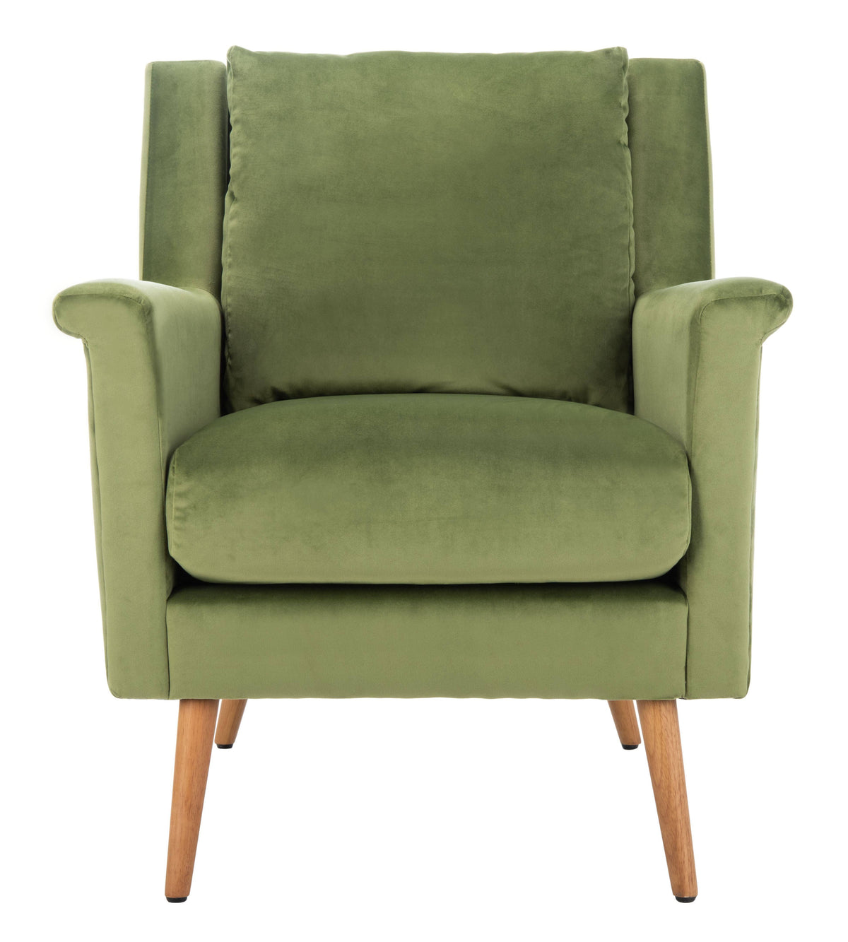 Olive Velvet Arm Chair U3539