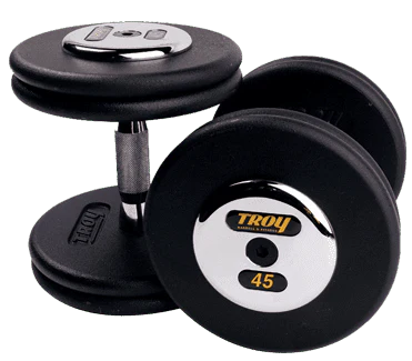 125 lb. Black Cast Iron Round Dumbbell Set T187658