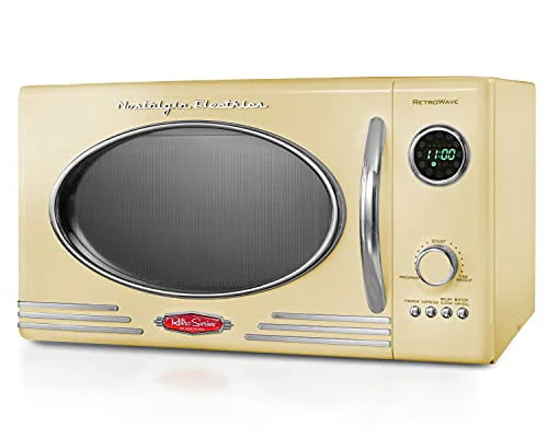 0.9 cu.ft 800-Watt Yellow Countertop Microwave Oven E88771