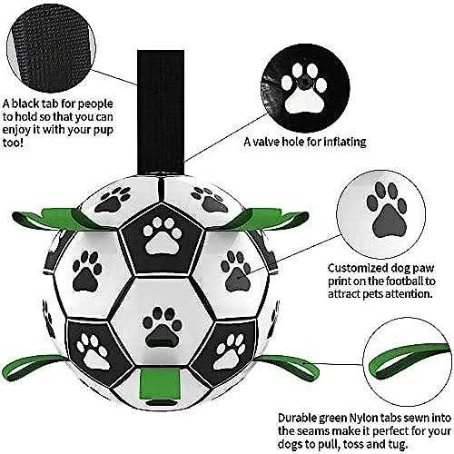 Dog Toys Soccer Ball with Straps P79773