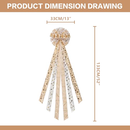 Artificial Christmas Tree Topper Bow U66194