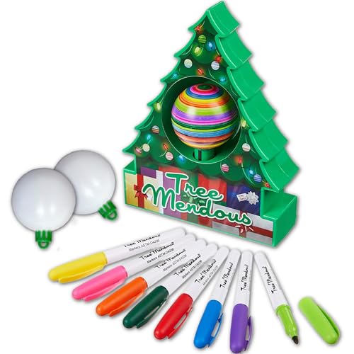 Christmas Tree DIY Ornament Decorating Kit with 8 Colorful Markers Q378