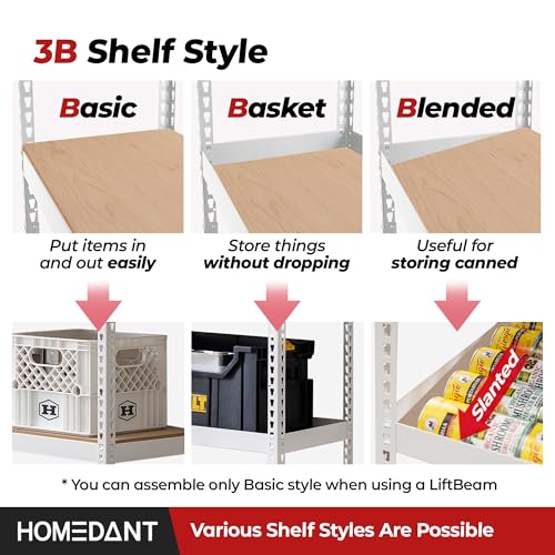 5 Tier Heavy Duty Adjustable Metal Shelving Unit P266664