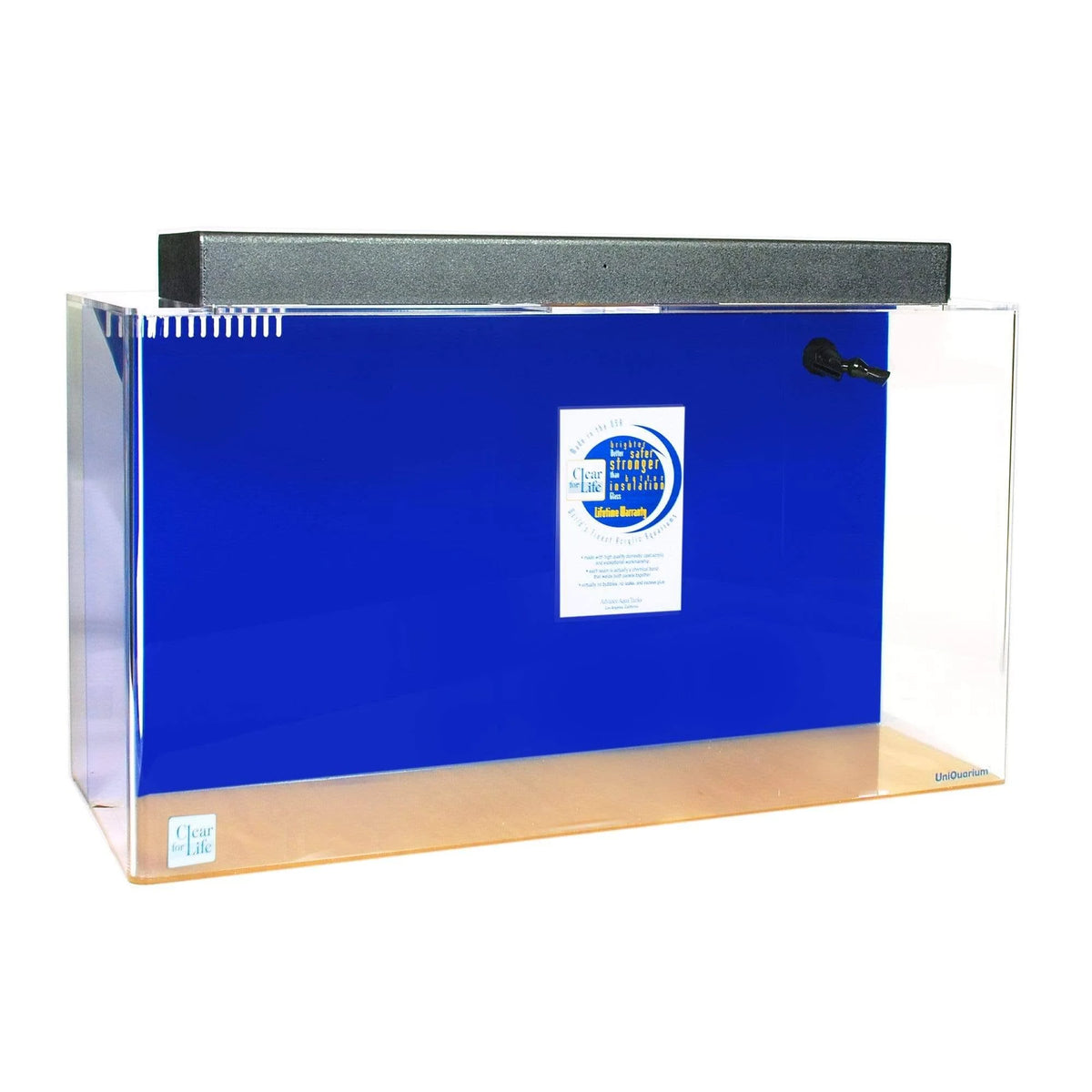 Sapphire Blue Rectangle UniQuarium B605559