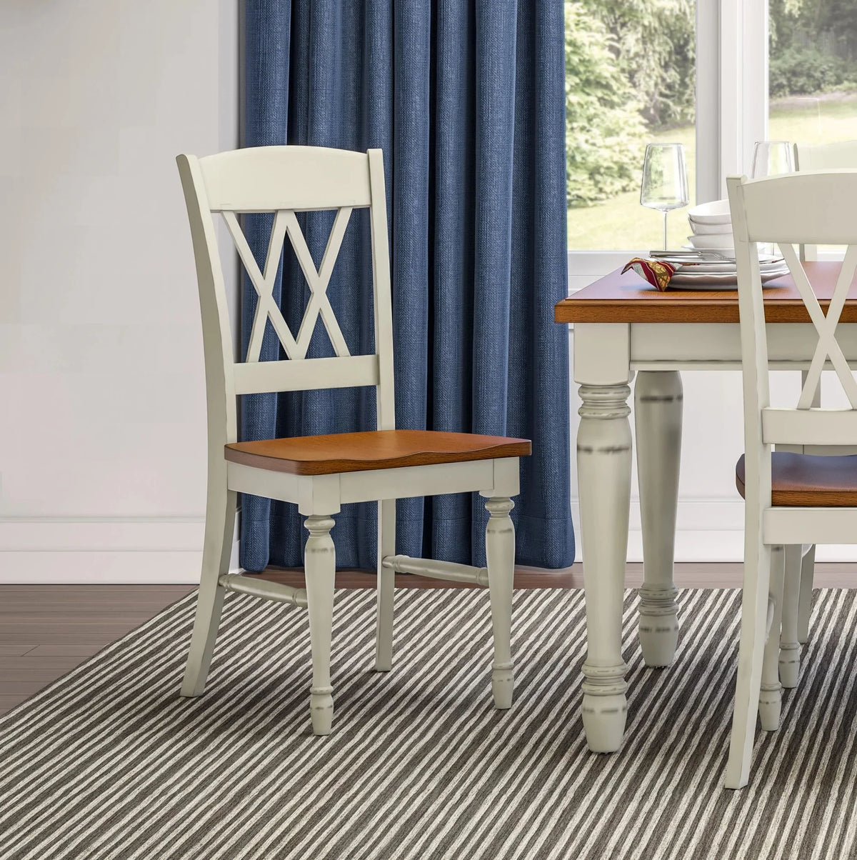 5 Piece Dining Table with 4 Chair Set R731946