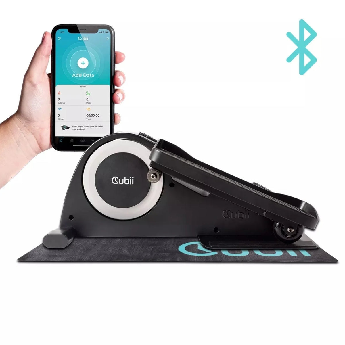 Compact Under Desk Elliptical with Non-Slip Mat B14712