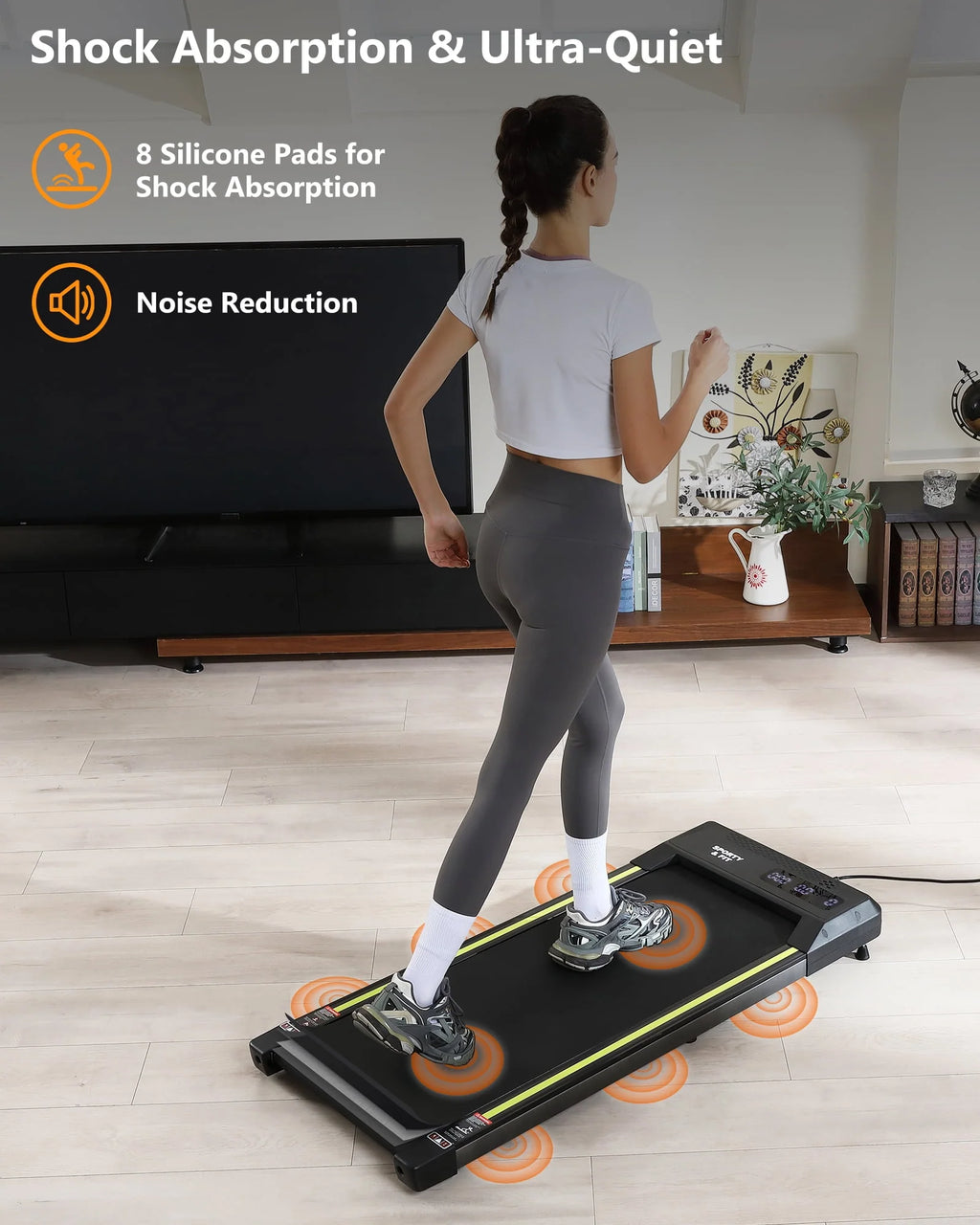 Treadmill 265 lb Capacity with LCD Display M555